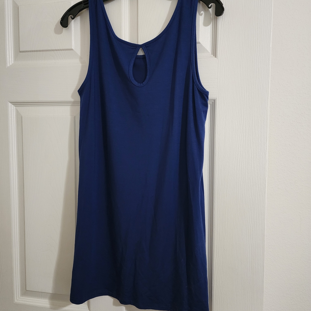 Blue Sleeveless Tunic Size M NWT